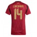 Maillot de foot Belgique Dodi Lukebakio #14 Domicile vêtements Femmes Europe 2024 Manches Courtes